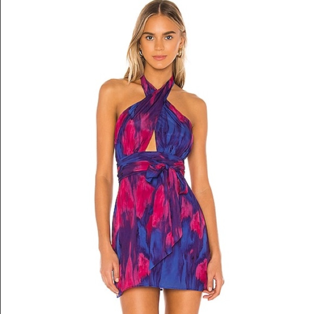 NWT Majorelle Hepburn Mini Dress - Tie Dye Multi Size Small